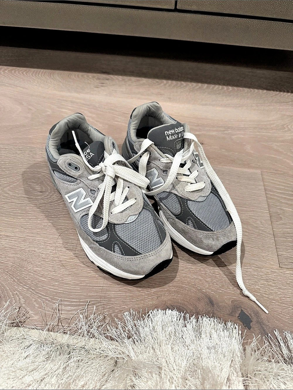 New Balance 993 Made in USA 'Grey White' Made in USA Gray & White Sneakers
